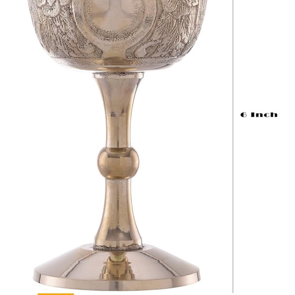 Brand new brass chalices / goblets - Picture 2 of 3